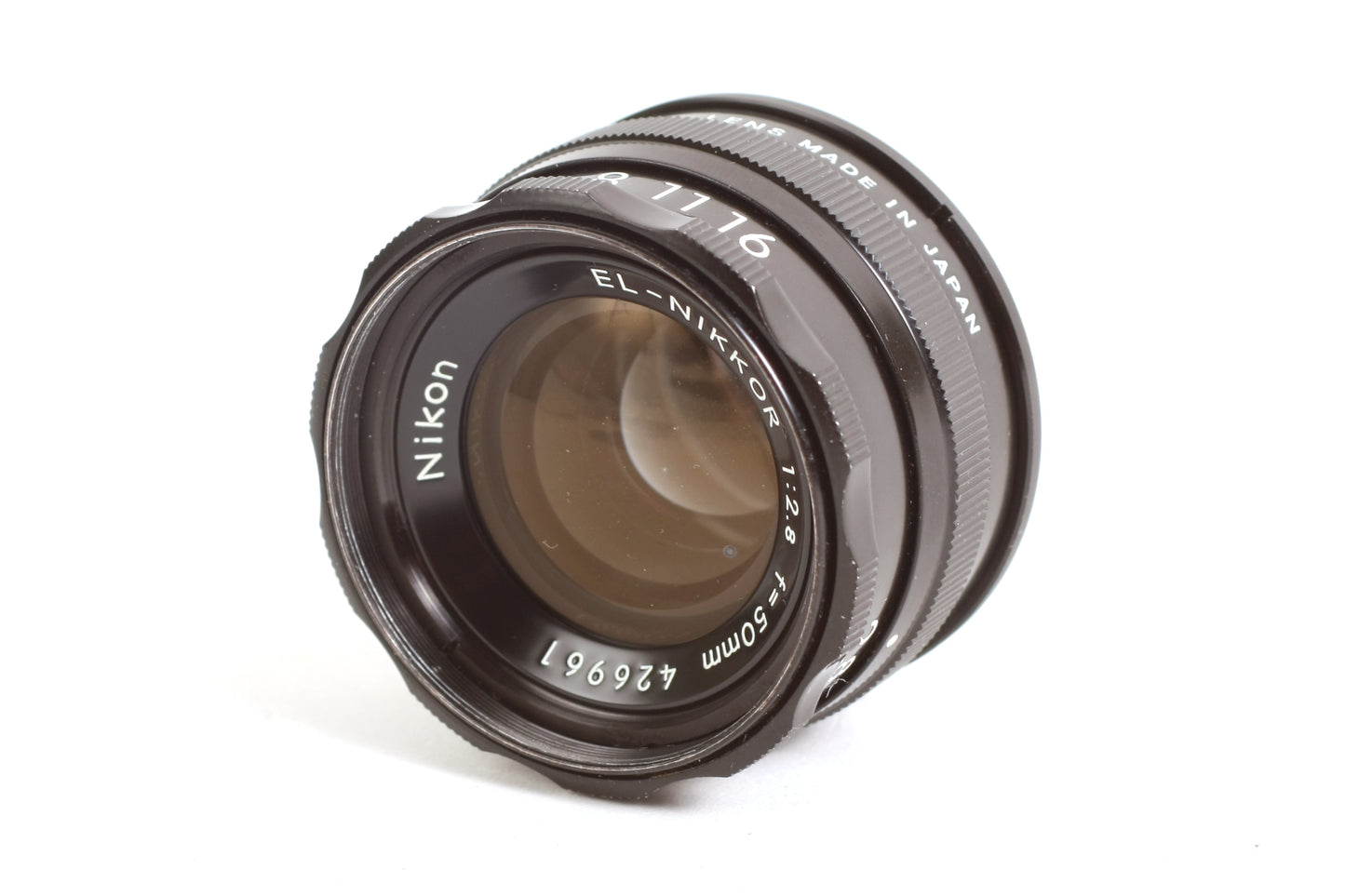 Nikon El-Nikkor Camera Lens 50mm F2.8 W/ Caps