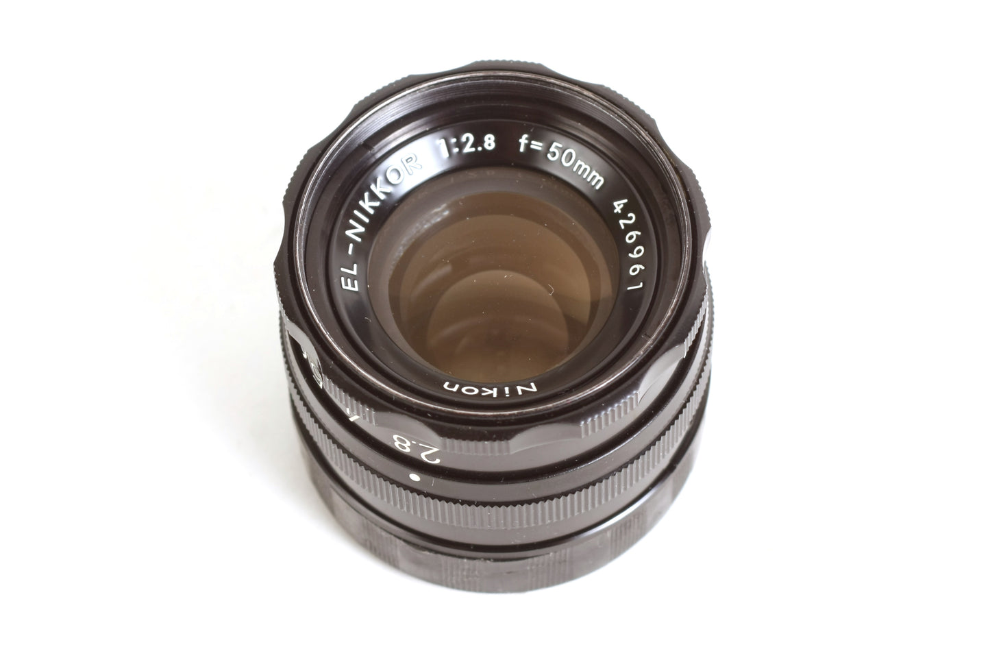 Nikon El-Nikkor Camera Lens 50mm F2.8 W/ Caps