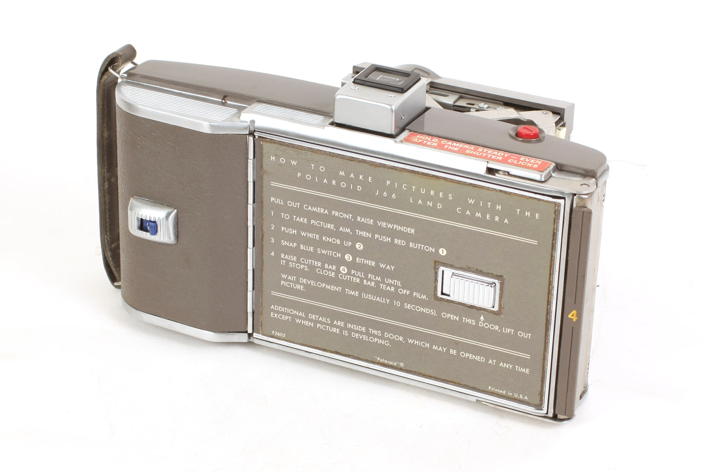 Polaroid Art Deco Camera W/ Case & Flash
