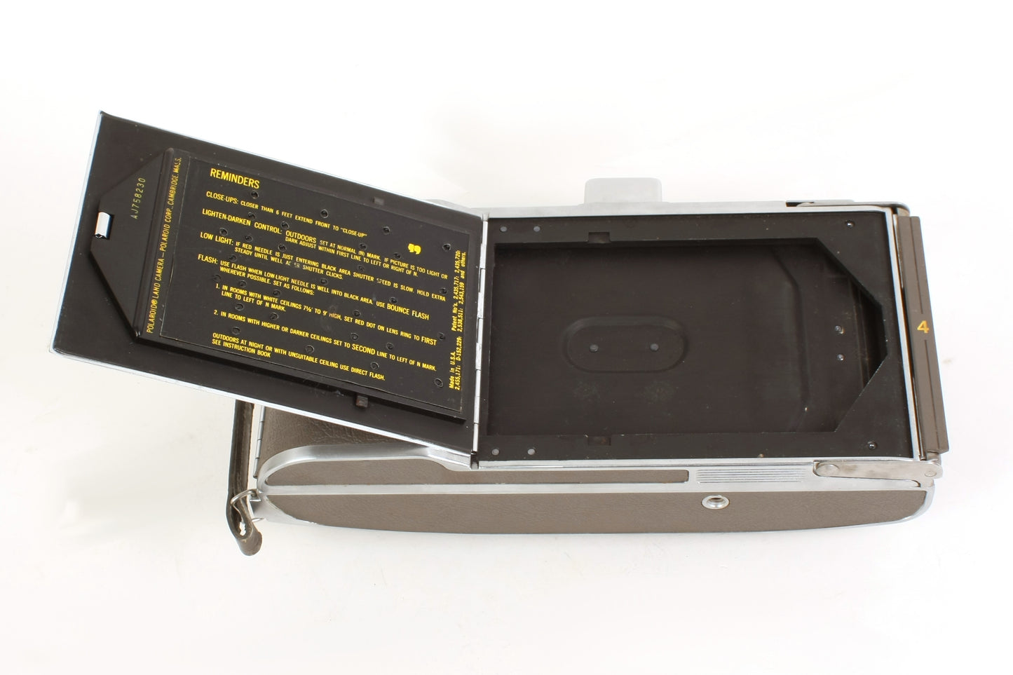 Polaroid Art Deco Camera W/ Case & Flash