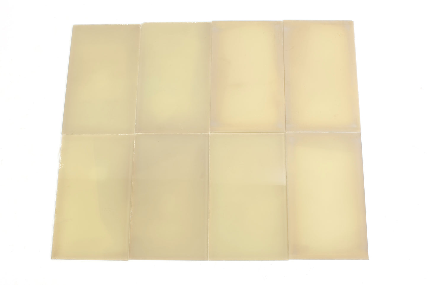 Photographic Glass Plates Exposed Set of 8 - for Display