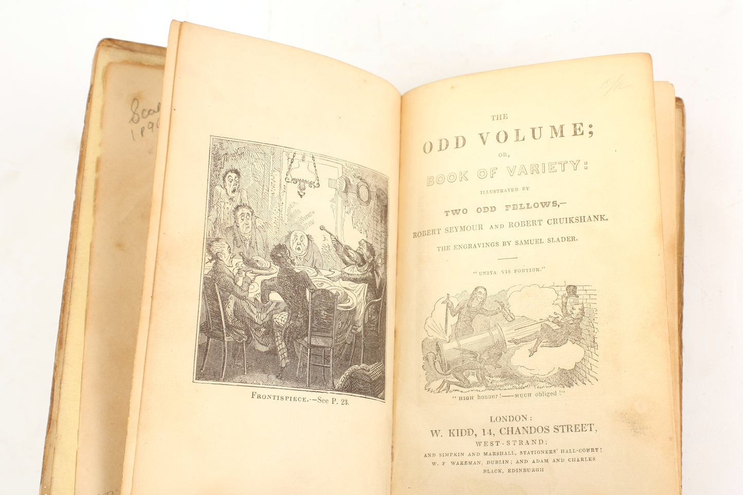 Robert Seymour Odd Volume or Book of Variety Illustrated by Two Odd Fellows