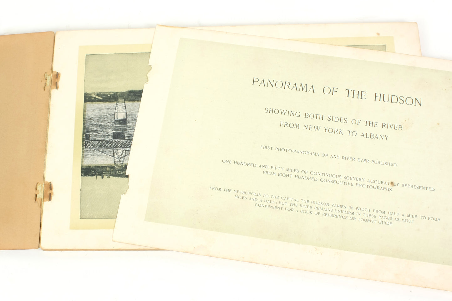 1899 Panorama of the Hudson, Bryant Literary Union Publisher