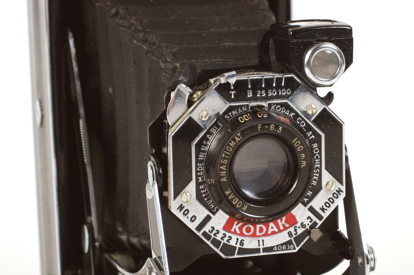 Kodak Six-20 Art Deco Camera W/ Original Leather Case