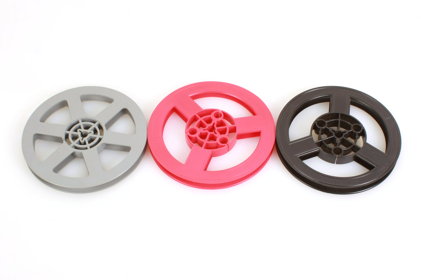 Movie Reel Multi Colors Red/Gray/Black Set of 3