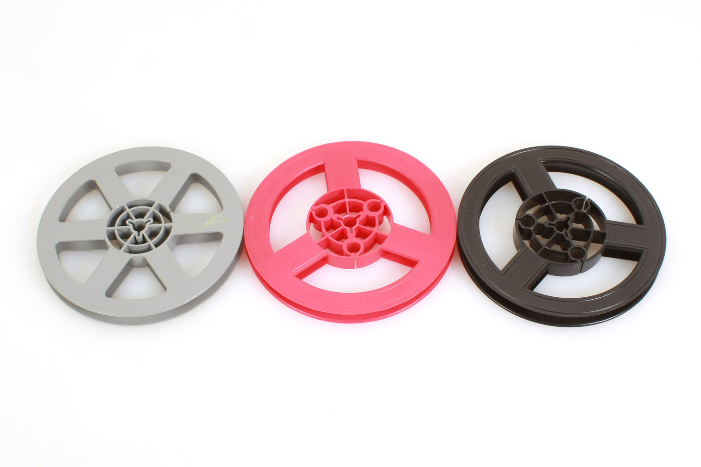 Movie Reel Multi Colors Red/Gray/Black Set of 3