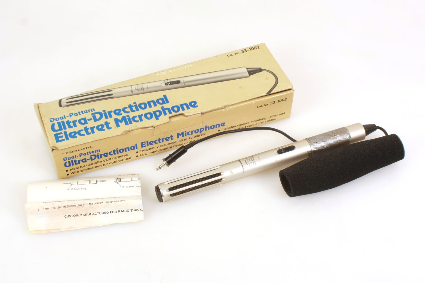 Realistic Ultra Directional Electret Condenser Microphone Model 33-1062