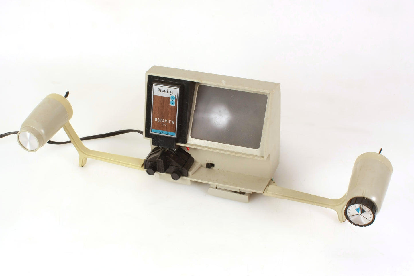 Baia Instaview 120 Dual 8 8mm Movie Editor W Reels, Built-in Splicer, Tape, Bulb