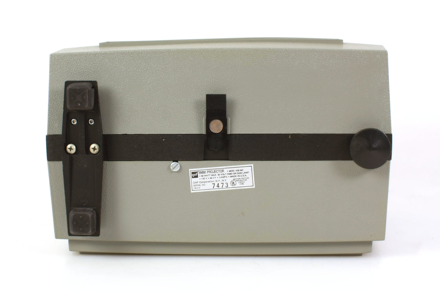 GAF Dual Super 8 & 8mm Film Projector W/ Take Up Reel and Bulb