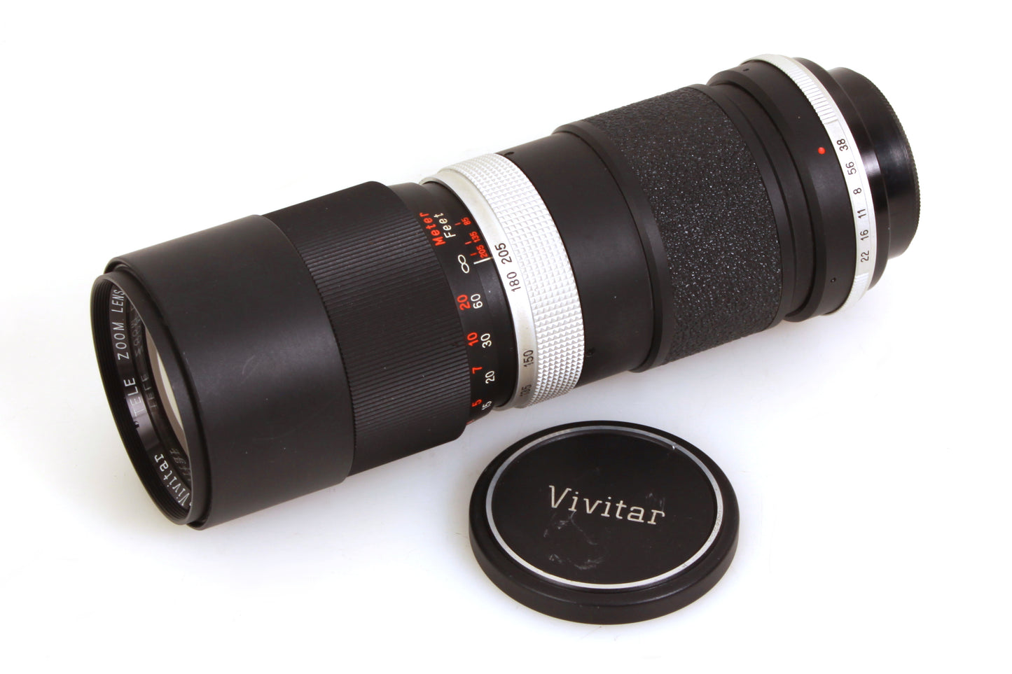 Vivitar 85-205mm F3.8 Close Tele-zoom Lens M42 Screw Mount W/ Front & Rear Caps