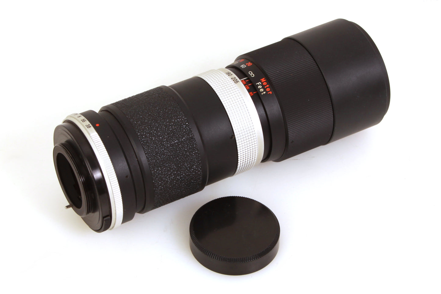 Vivitar 85-205mm F3.8 Close Tele-zoom Lens M42 Screw Mount W/ Front & Rear Caps
