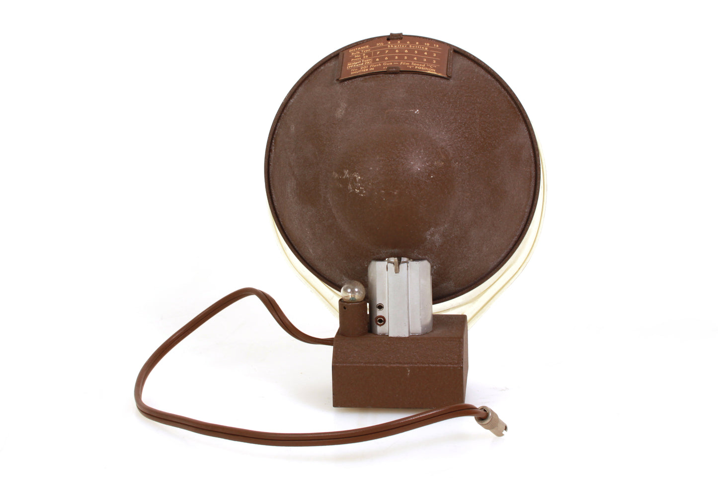 Antique Vintage Polaroid Model 201 Capacitor Flash Gun Camera With Plastic Cover
