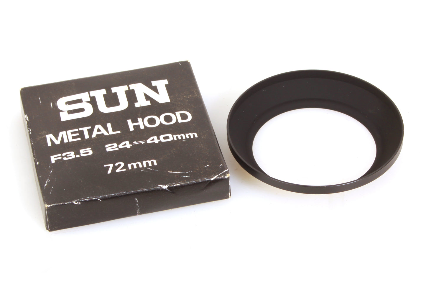 Sun 72mm Lens Hood Metal Vintage in Box