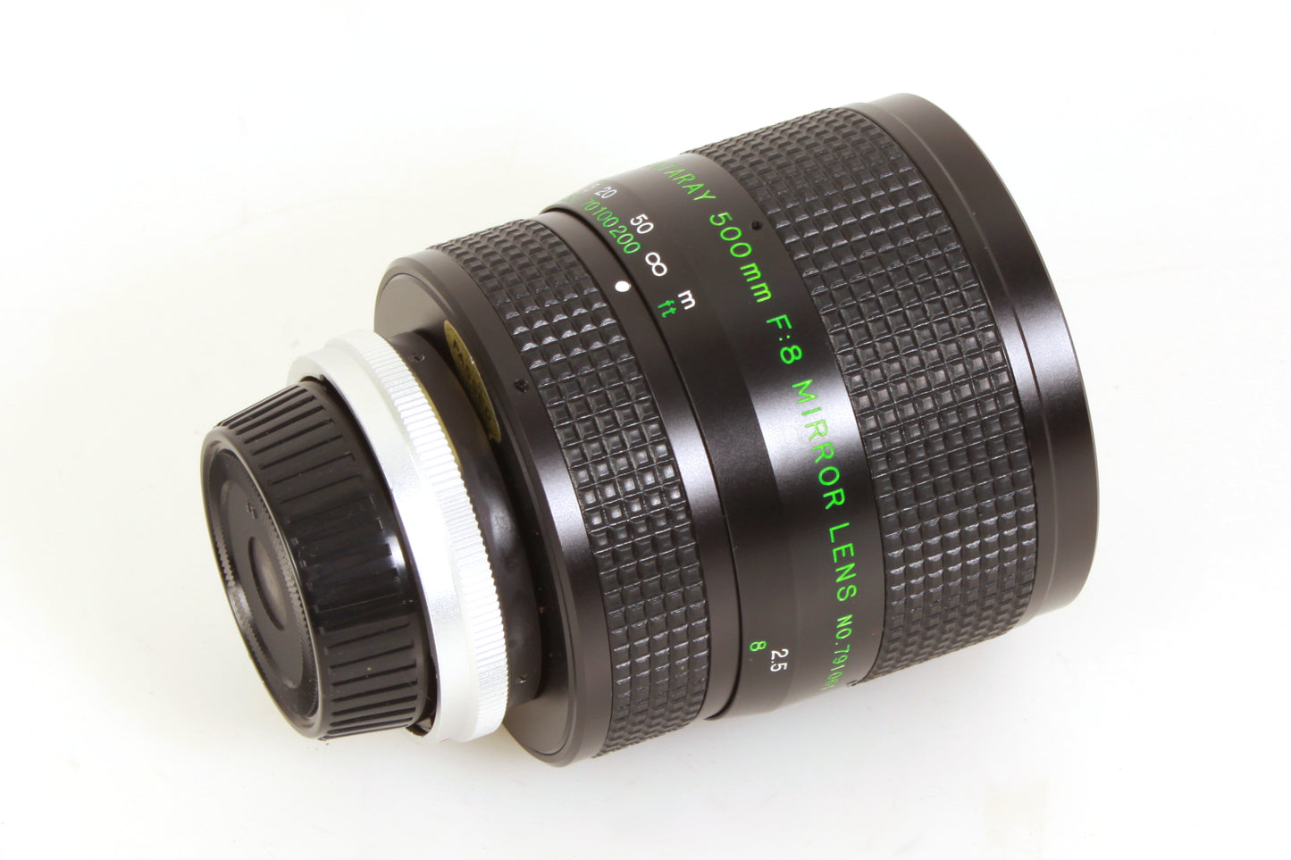 Quantaray Mirror Lens 500mm Telephoto Macro F:8.0 for FD W/ Case, Caps, Hood