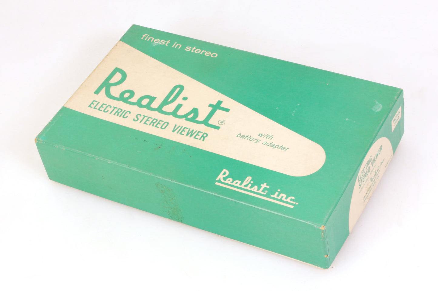 Vintage Stereo Realist Viewer Set Electric Green Button W/ Box
