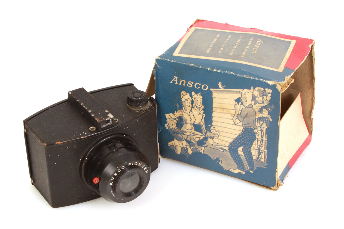 Ansco Pioneer Art Deco Camera W/ Box