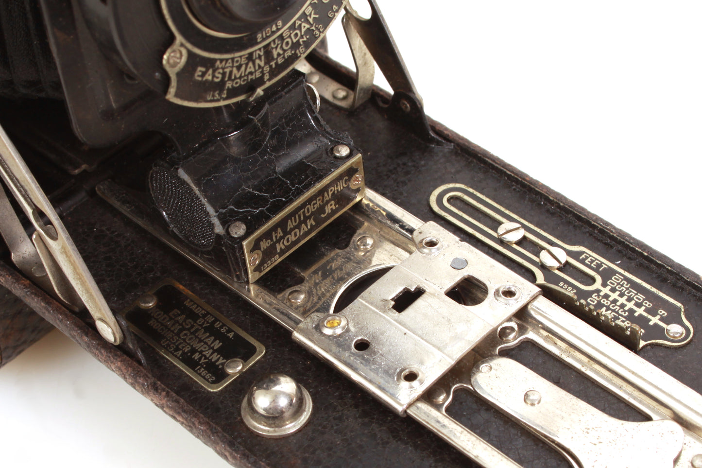 1920s Kodak Jr No 1A Folding Pocket Bellows Camera Autographic
