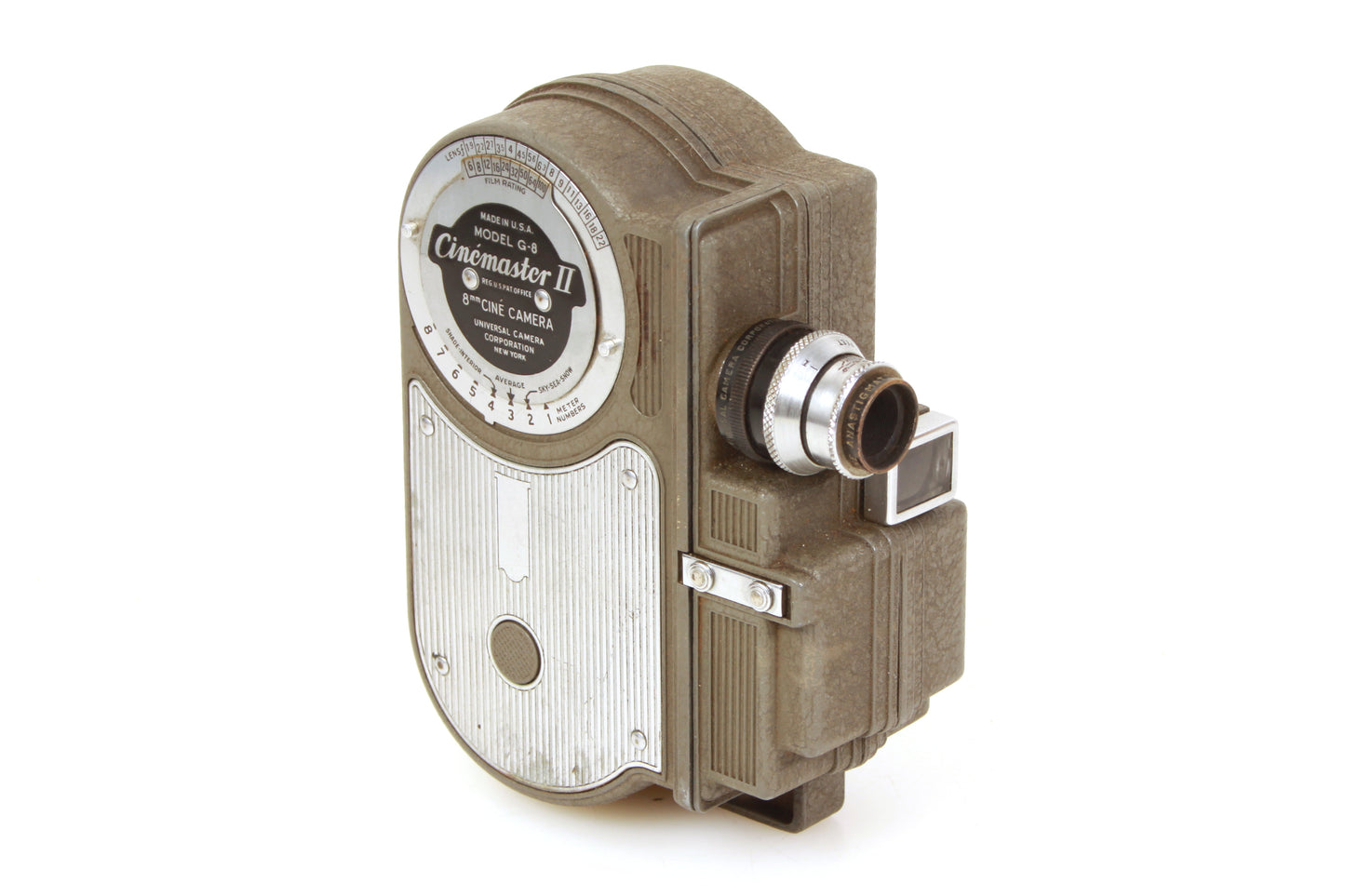 Cinemaster II Model G-8 8mm Art Deco Movie Camera