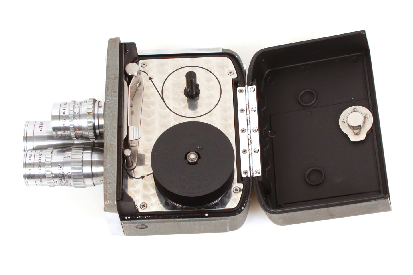 Wollensak Eight Model 53 Art Deco Cine/Movie Camera Vintage I.O.B. w/ Manuals