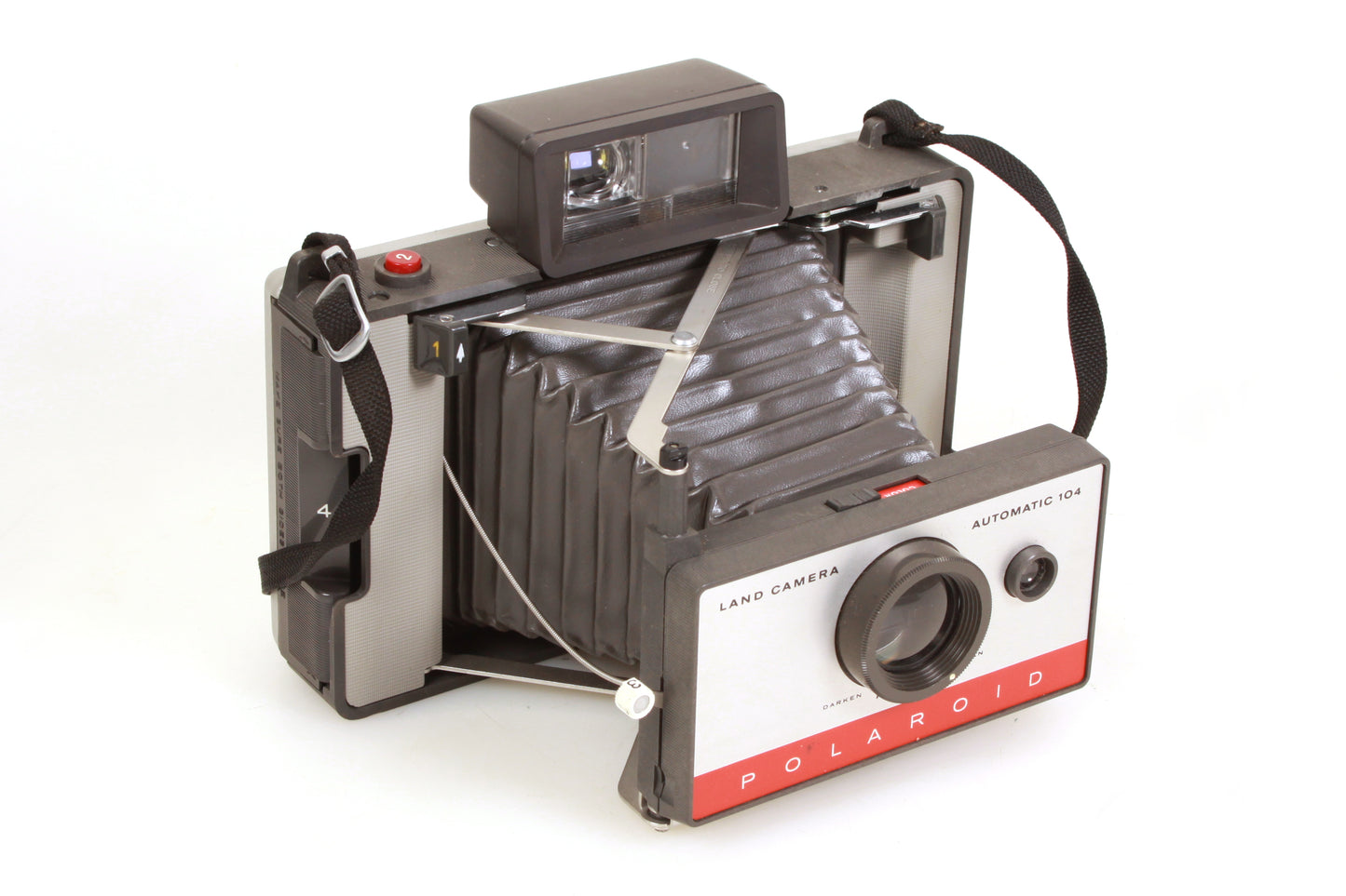 Polaroid Land Camera Automatic 104 Outfit - Camera, Flash, Case