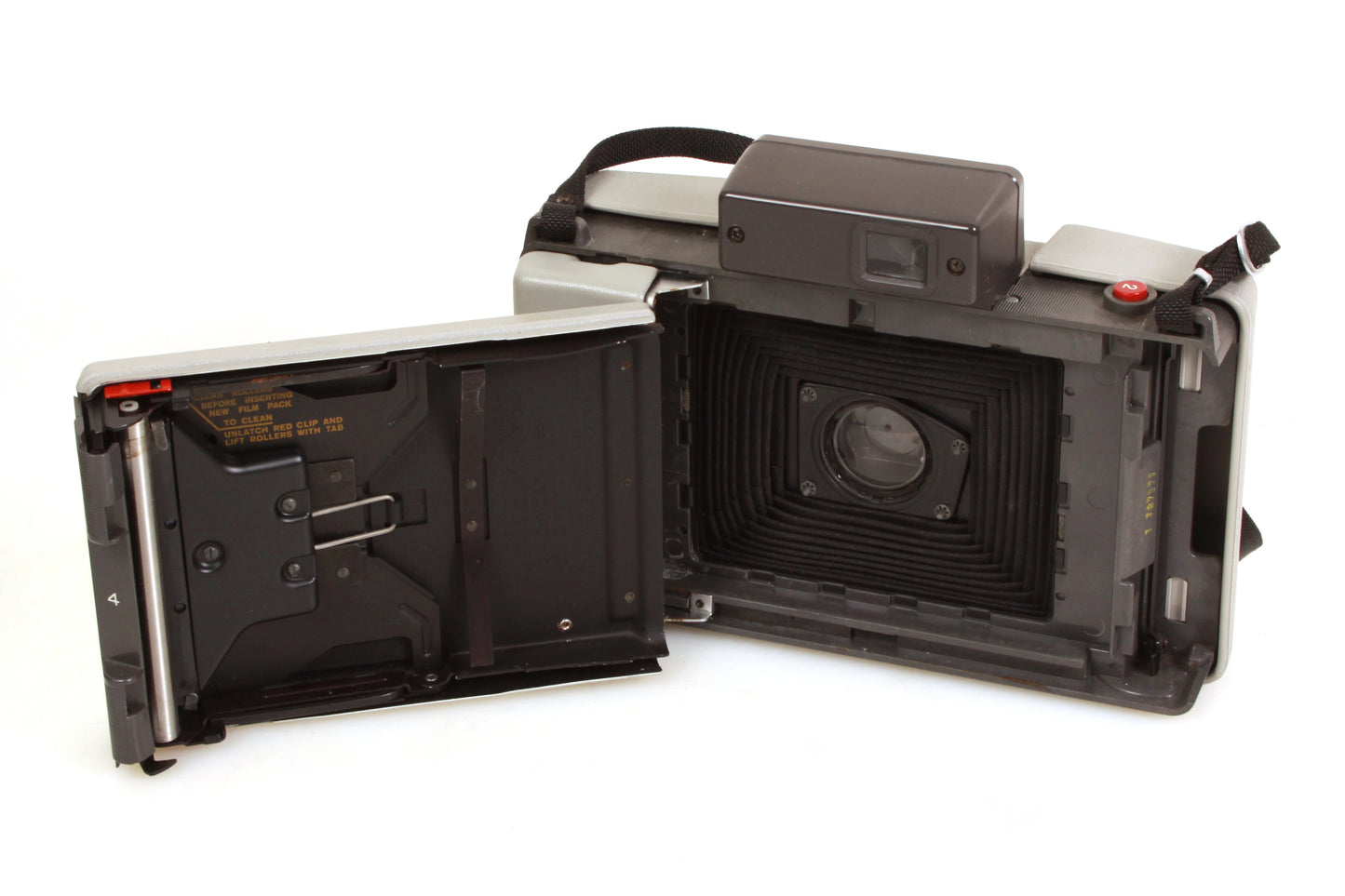 Polaroid Land Camera Automatic 104 Outfit - Camera, Flash, Case