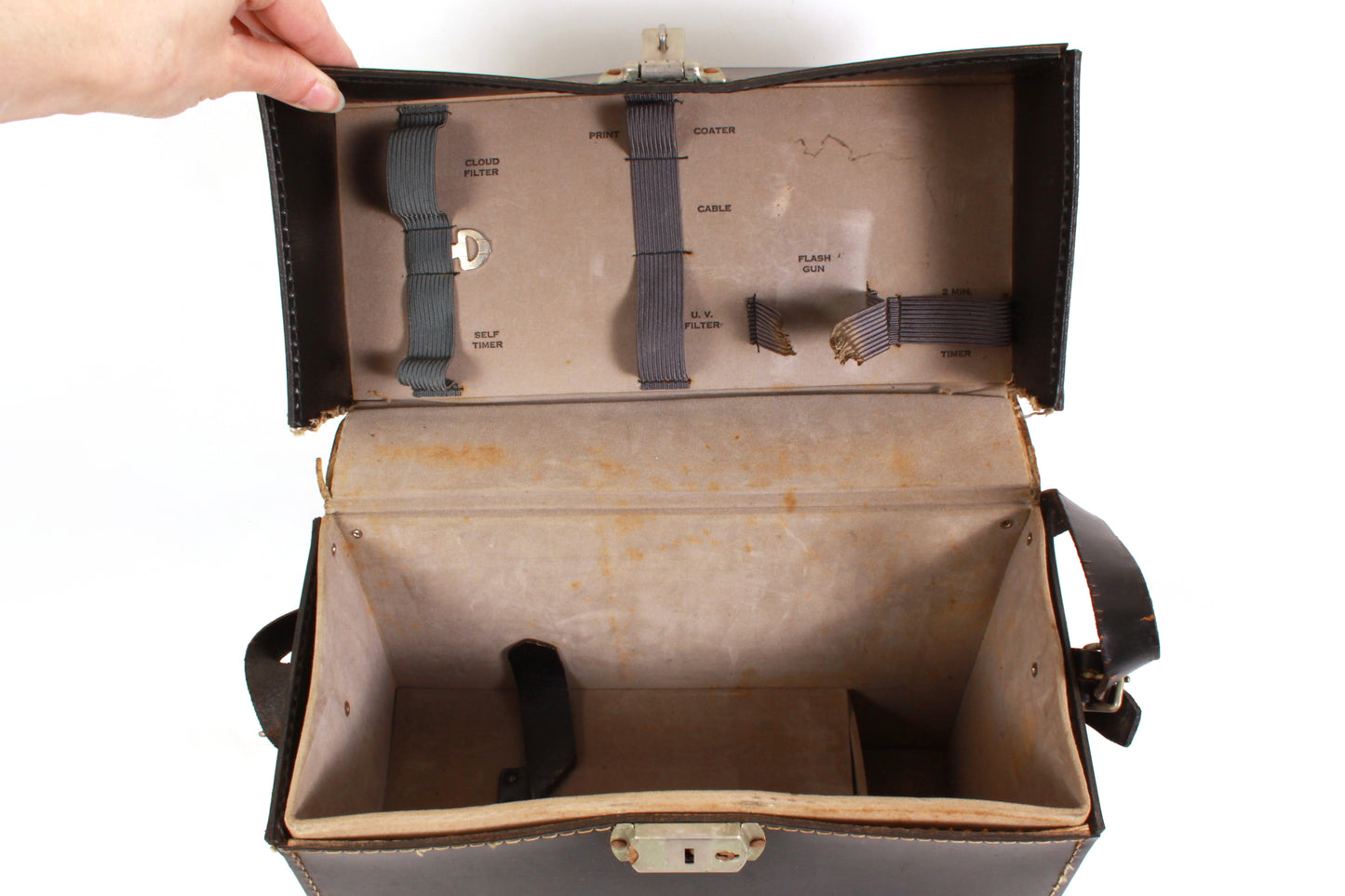 Polaroid Land Camera Automatic 104 Outfit - Camera, Flash, Case