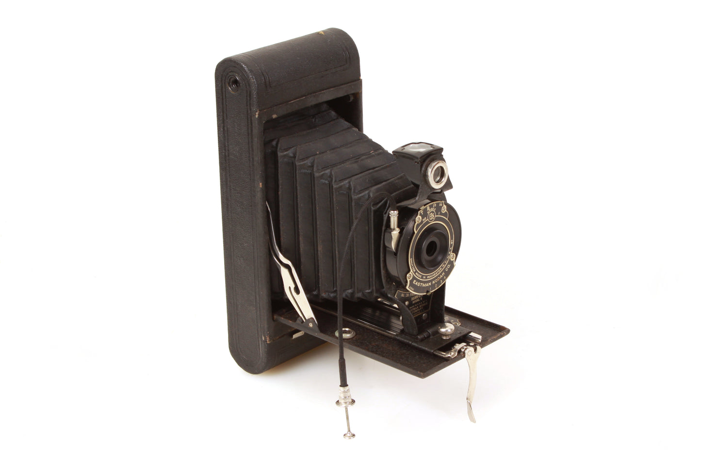 Antique Vintage Eastman Kodak EKC No. 2A Folding Cartridge Hawk-Eye Model B w/ Cable Release