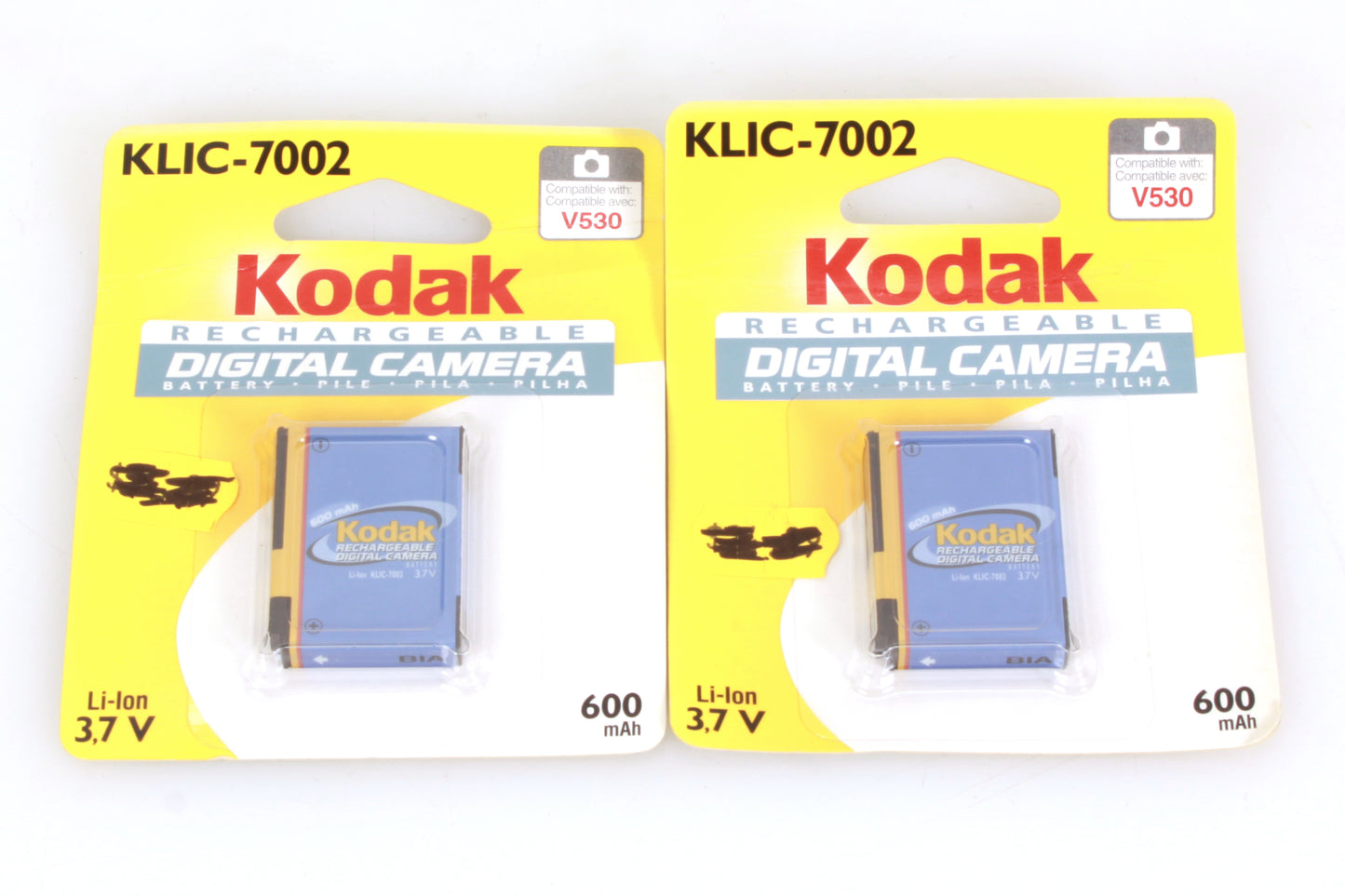 KLIC-7002 Rechargeable Digital Camera Battery Kodak Set of 2