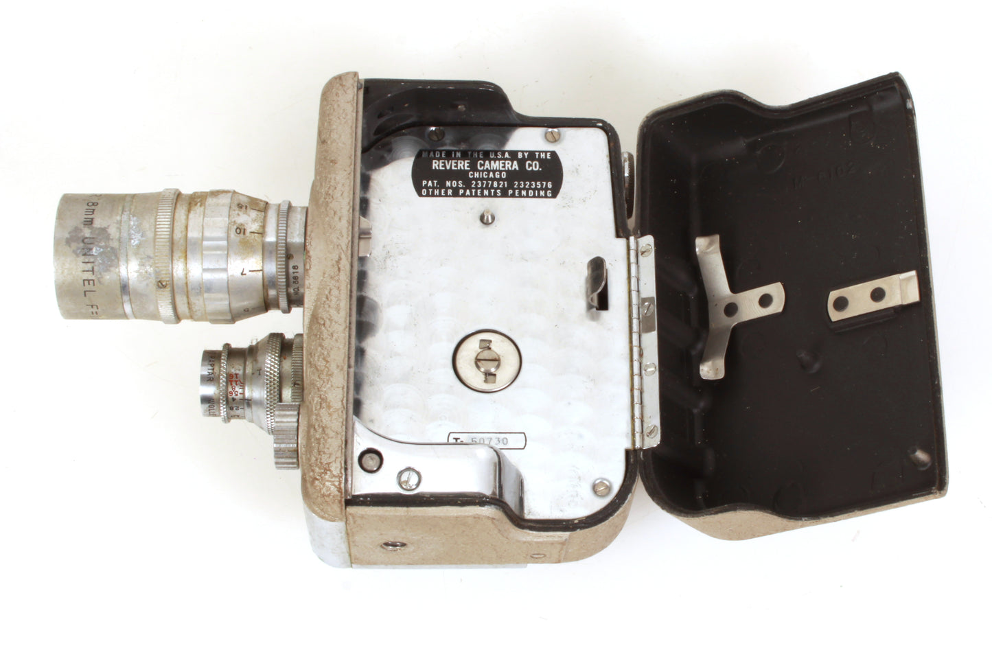 Revere 8 Model B-63 8mm Art Deco Movie Camera w/ 2 Lenses