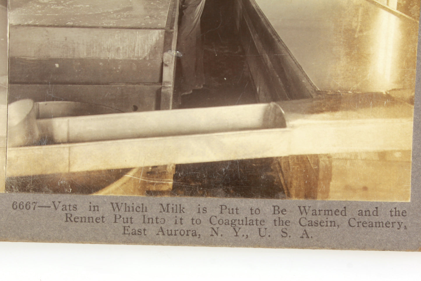 Stereoview Card - N.Y. Creamery