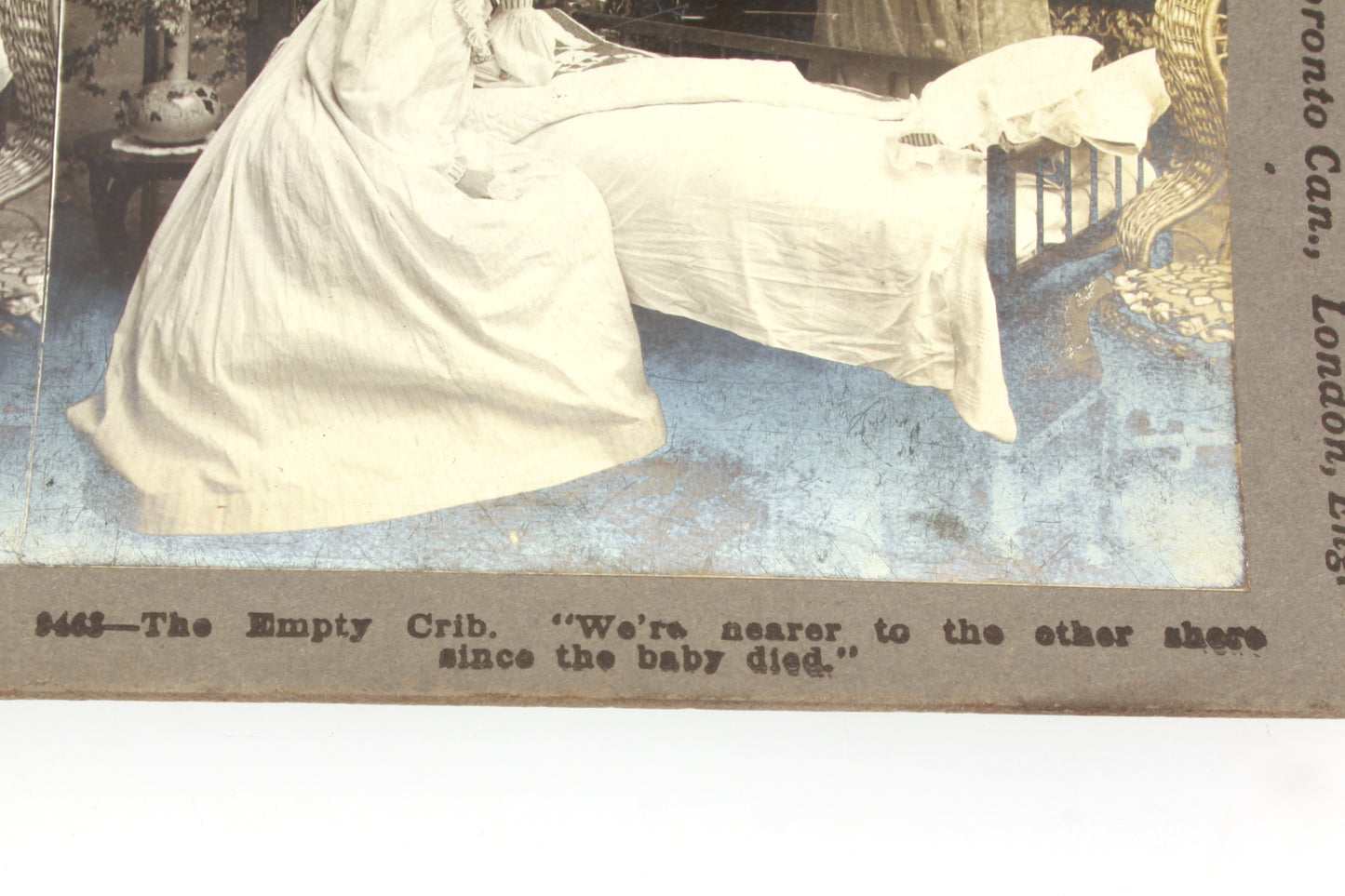 Stereoview Card - Vintage Angel Scene