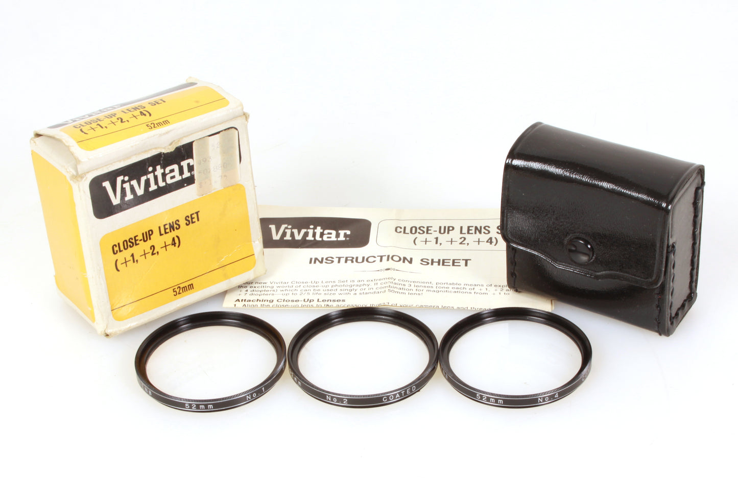 Vivitar 52mm Close-Up Lens Set in Box