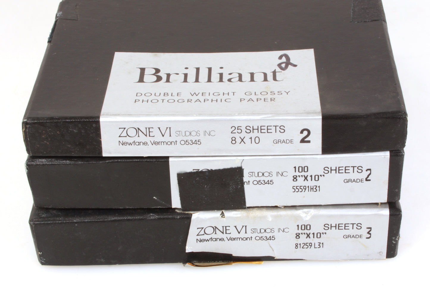 Photographic Printing Paper Zone VI 8x10 Grade 2/3 ~200 Sheets