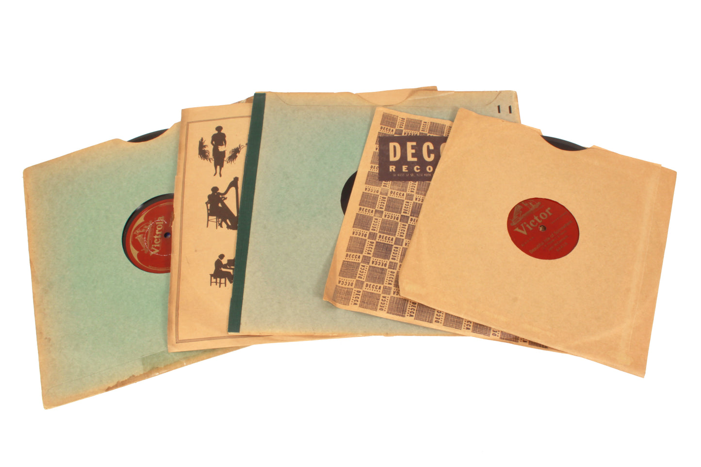 78RPM Record Lot of 6 - Victor/Victrola 1133-A&B 89104 1121-A&B 64428 64622 & Columbia A1337