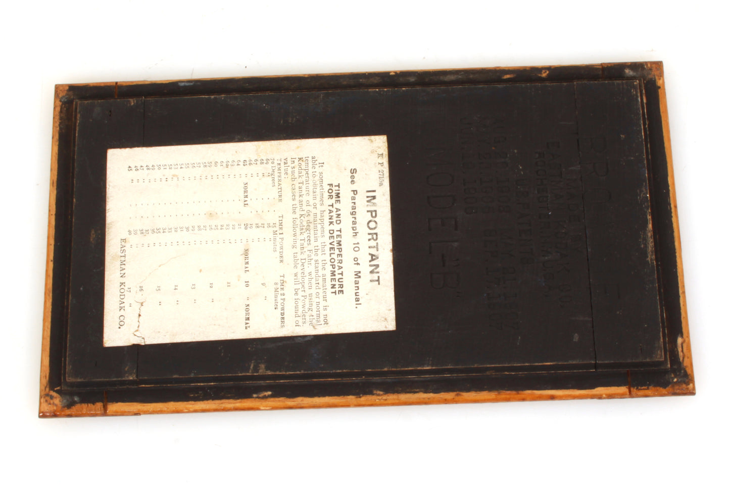 Kodak Vintage Film Developing Tank Wooden