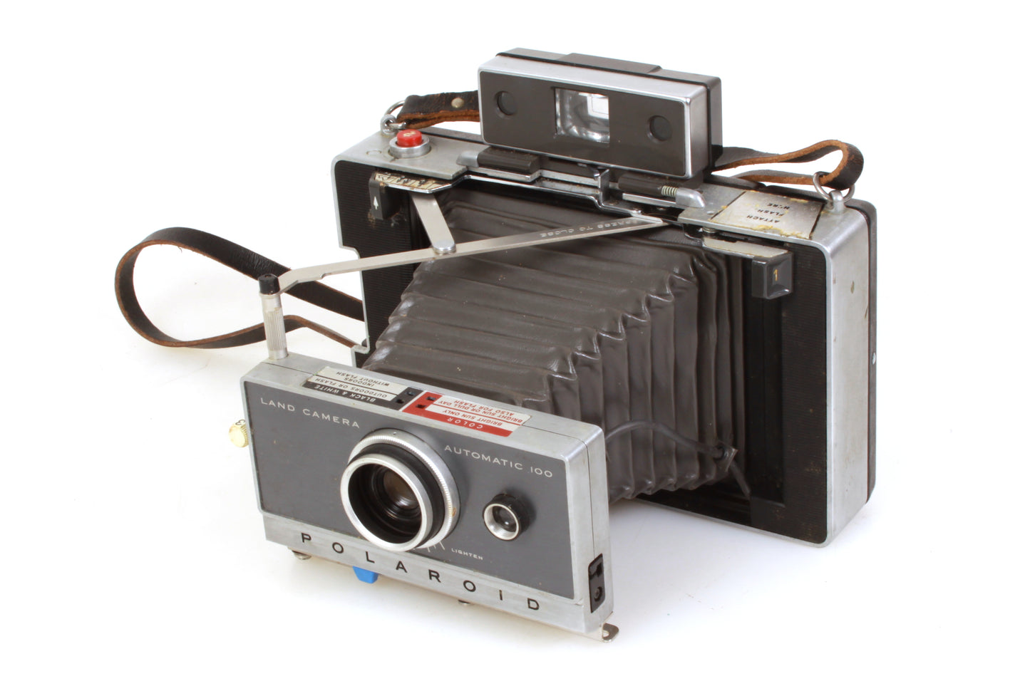 Polaroid Automatic 100 Land Camera w/ Strap & Manual