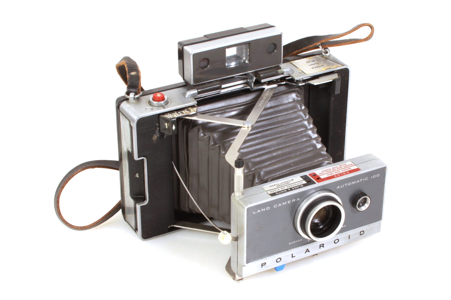 Polaroid Automatic 100 Land Camera w/ Strap & Manual