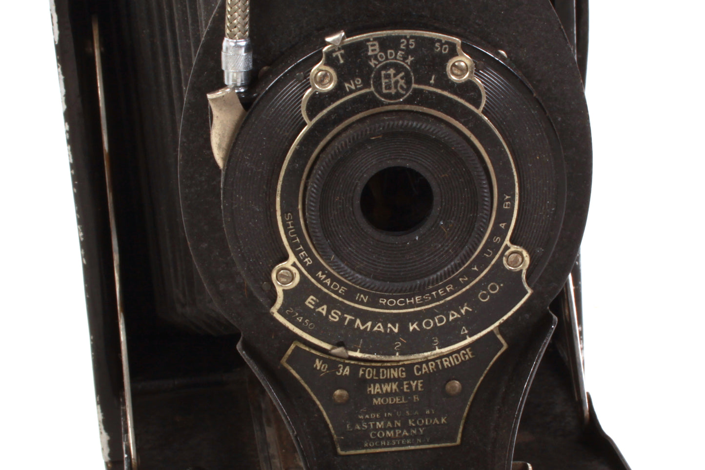 Vintage Eastman Kodak No.3A Folding Hawk-Eye Model B Camera Kodex #1 Lens