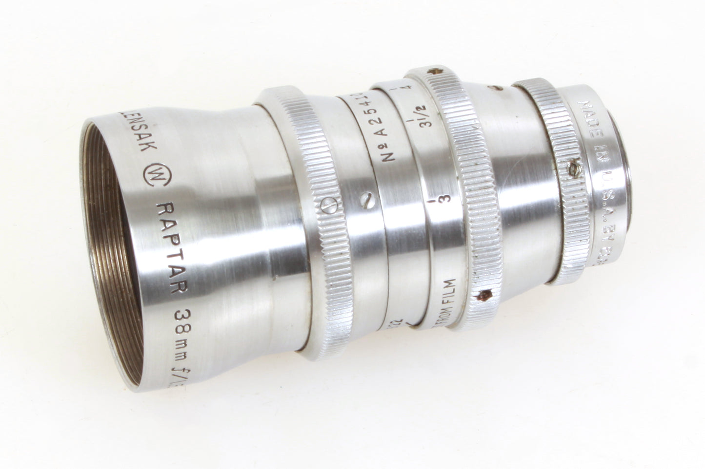 Wollensak Raptar 1.5 Inch 38mm f1.5 Cine Telephoto Lens