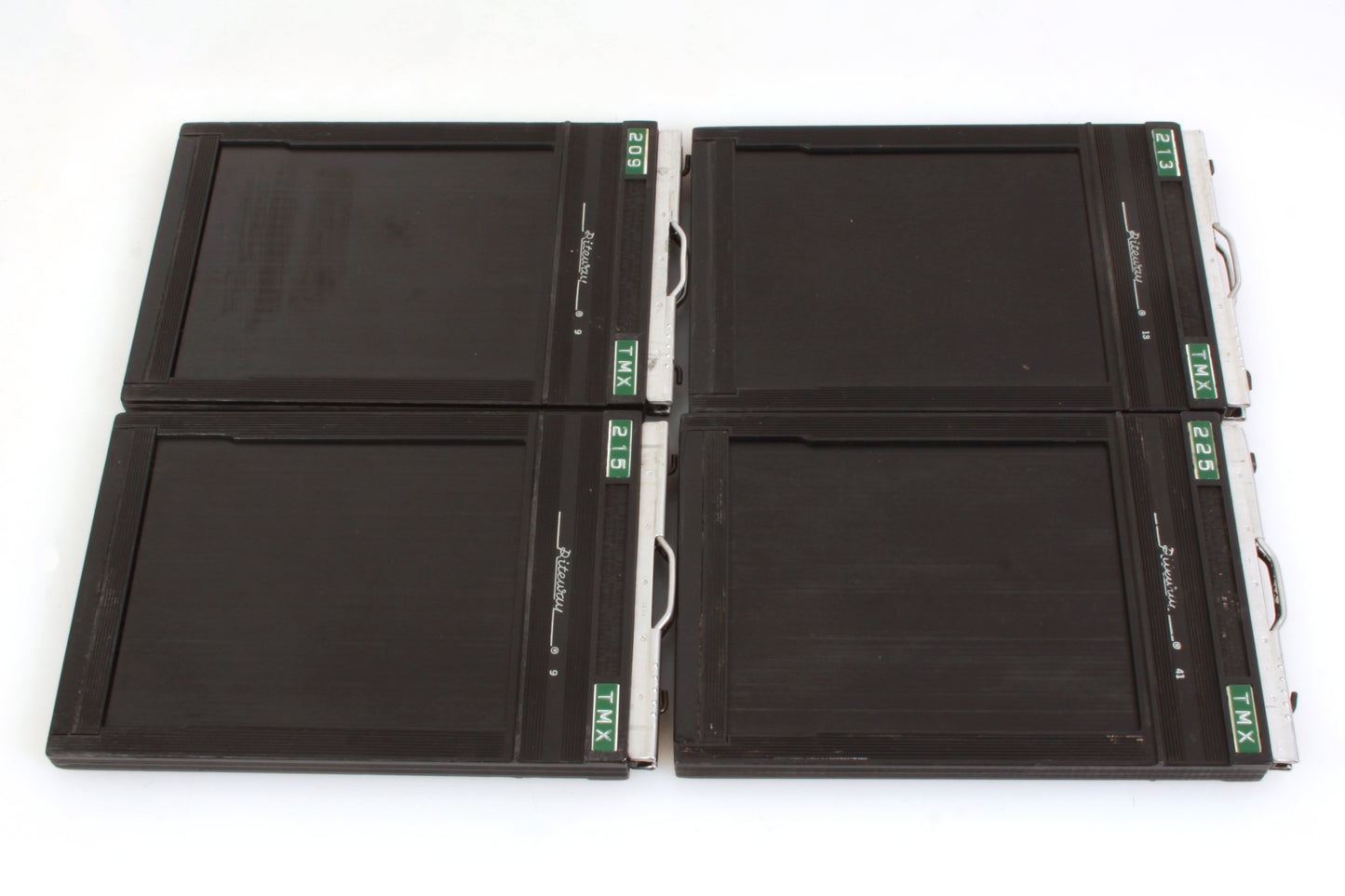 Riteway 4x5 Film Holders w/ Film Loaded Inside - Set of 4