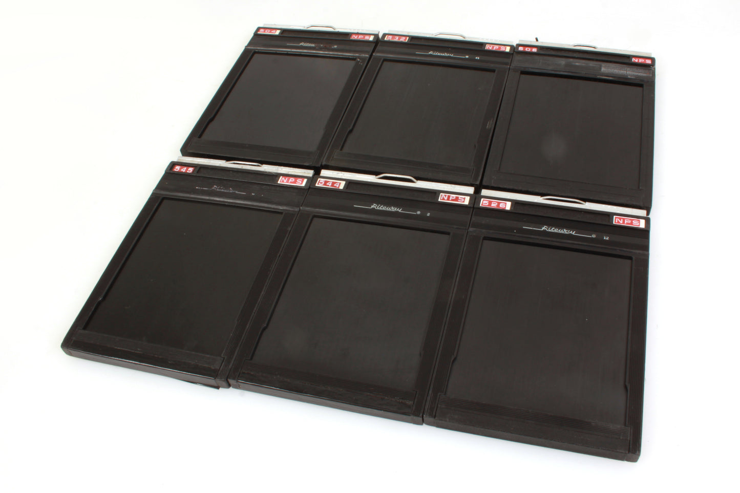 Riteway 4x5 Film Holders w/ Film Loaded - Lot of 6