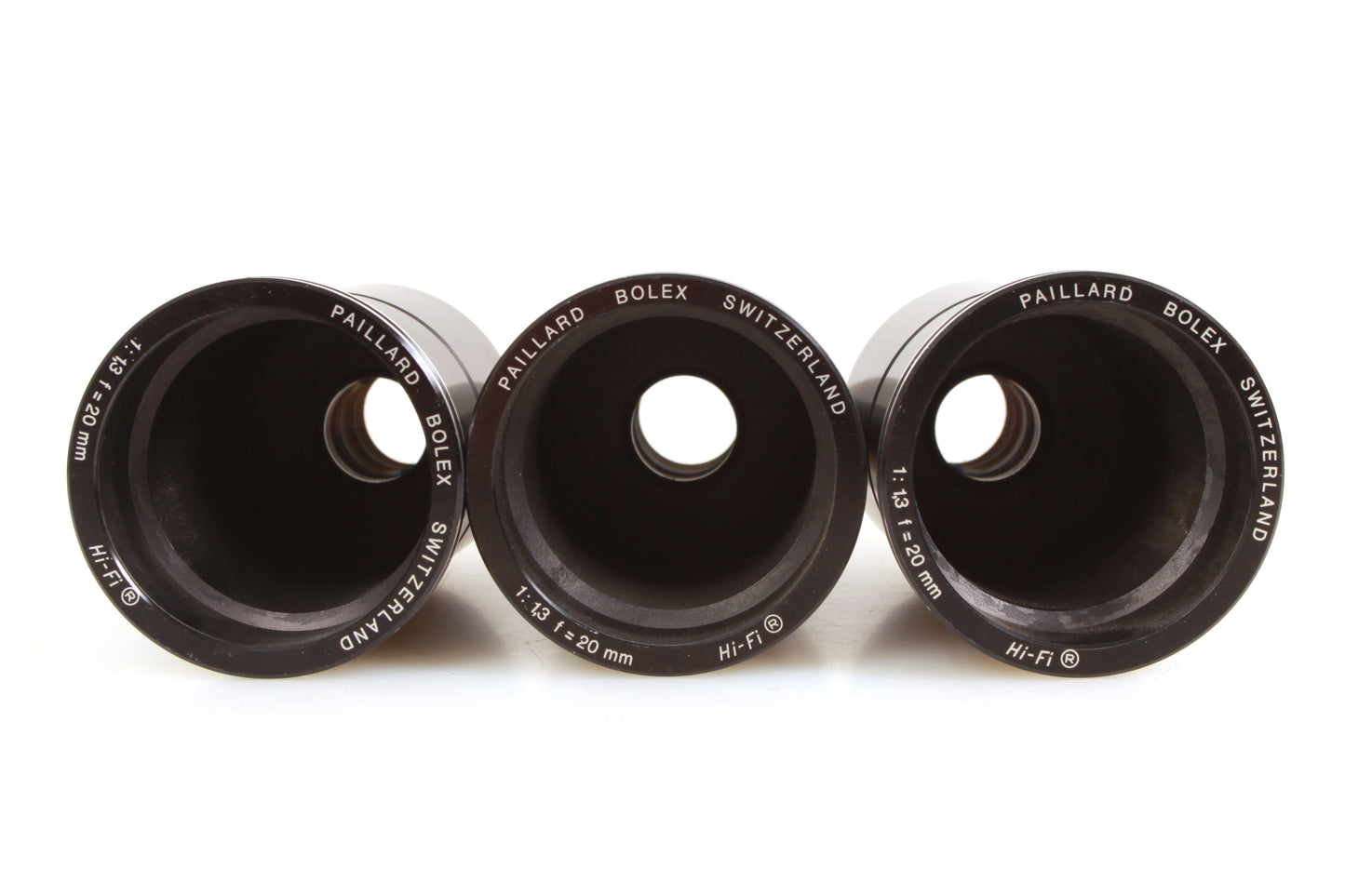 Paillard Bolex 20mm 1.3 Lenses - Set of 3
