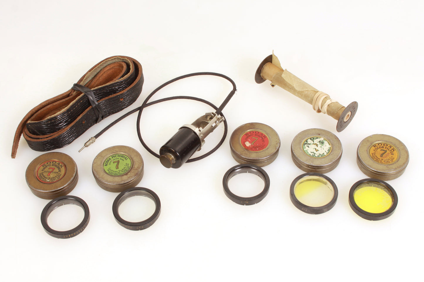 No. 3A Autographic Kodak Special Model B Outfit/Case/Flash/6 Film Holders/Filter