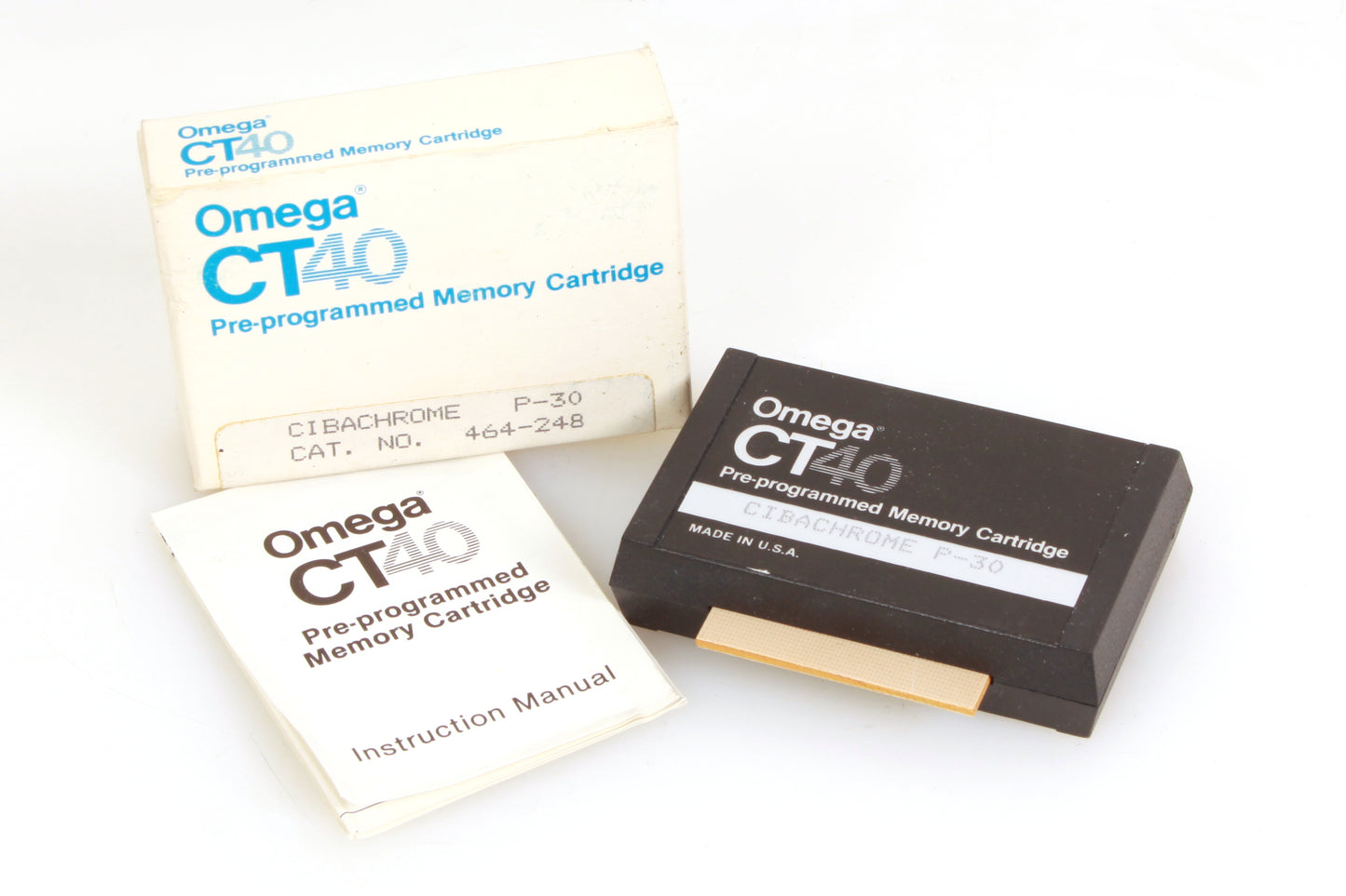 Omega CT 40 Pre-Programmed Memory Cartridge - Cibachrome P-30