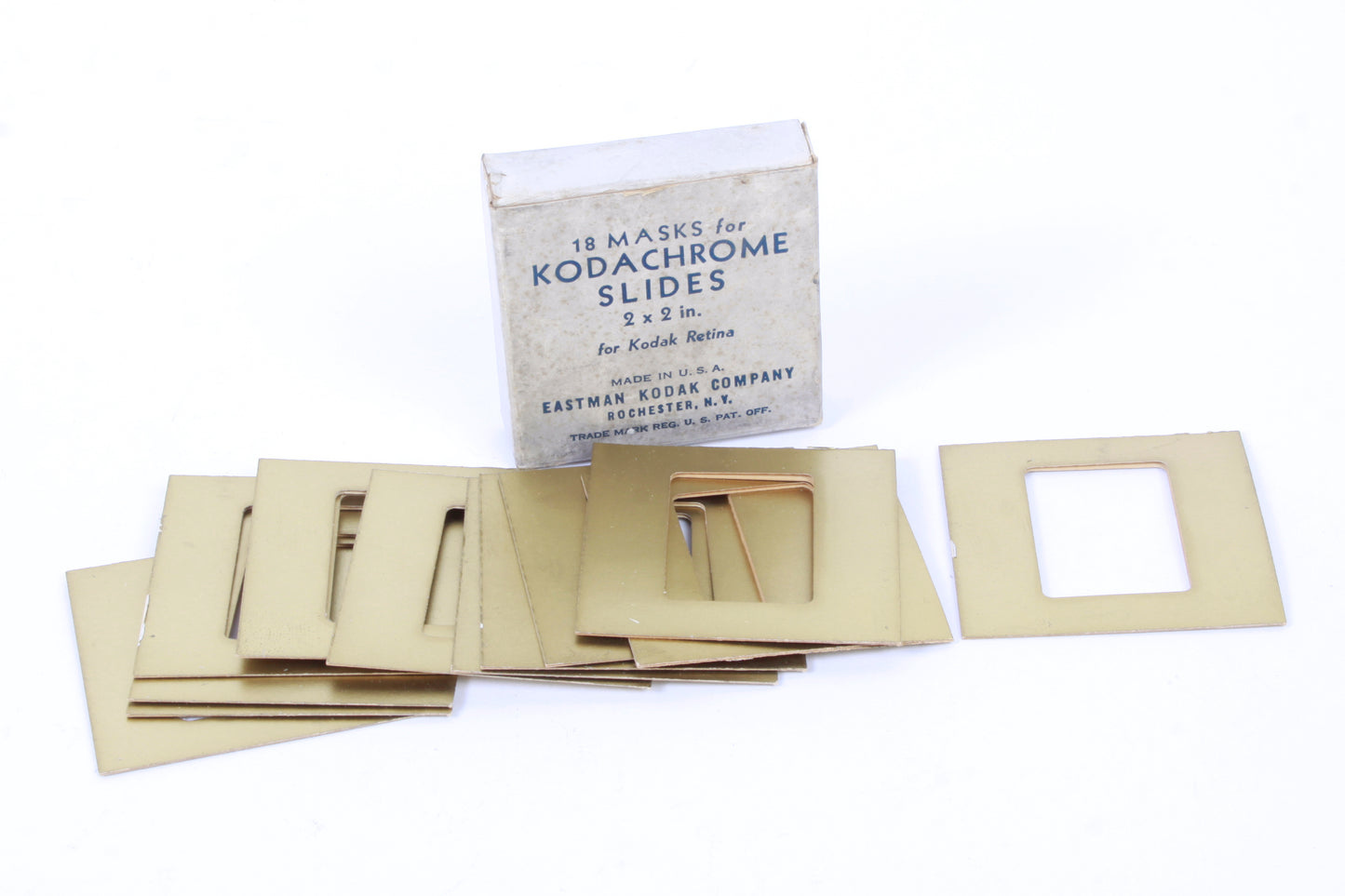 Vintage Kodachrome Slide Masks Gold
