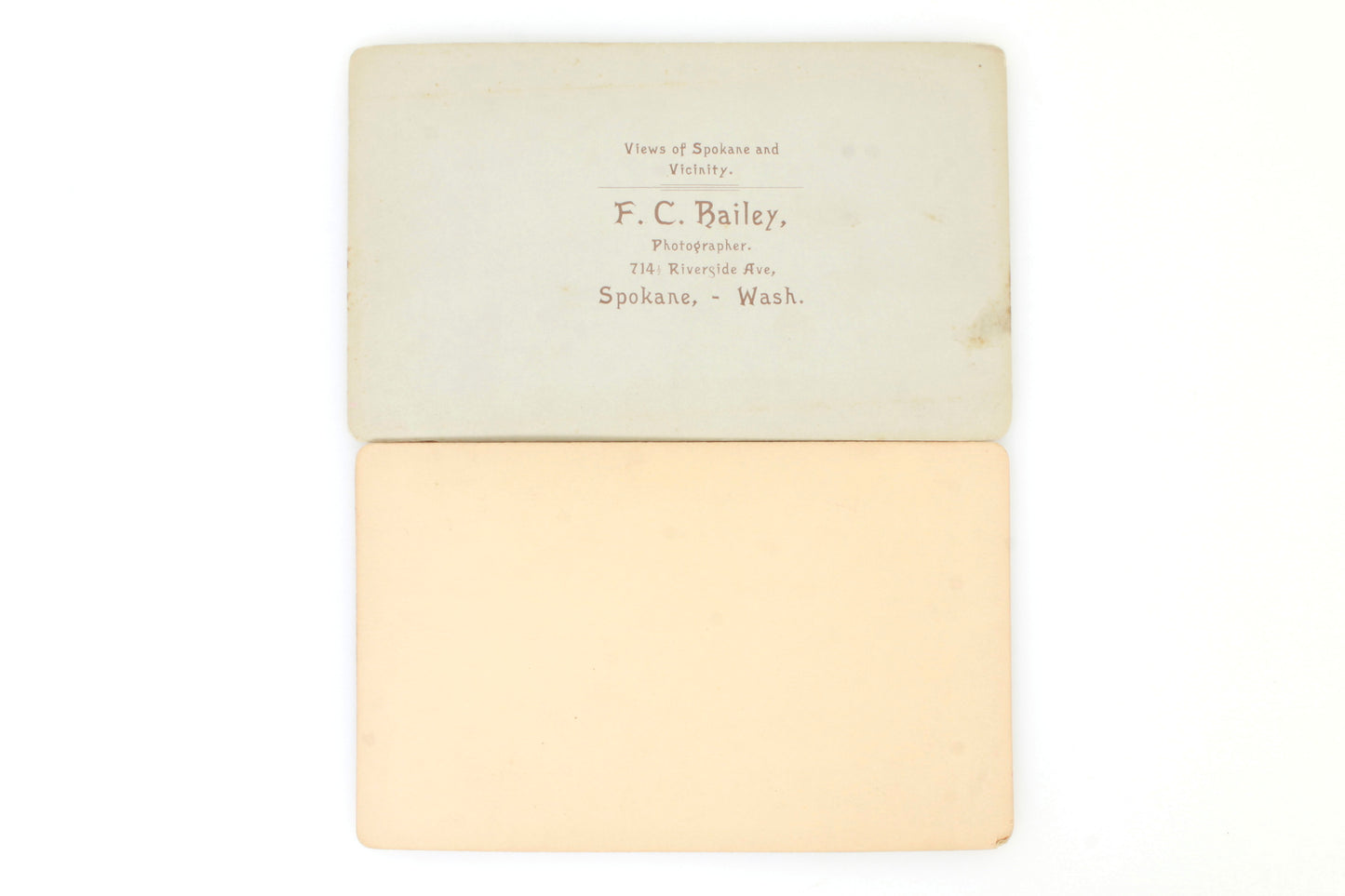 Stereoview (2) Imperial Rainbow Falls & Spokane Washington