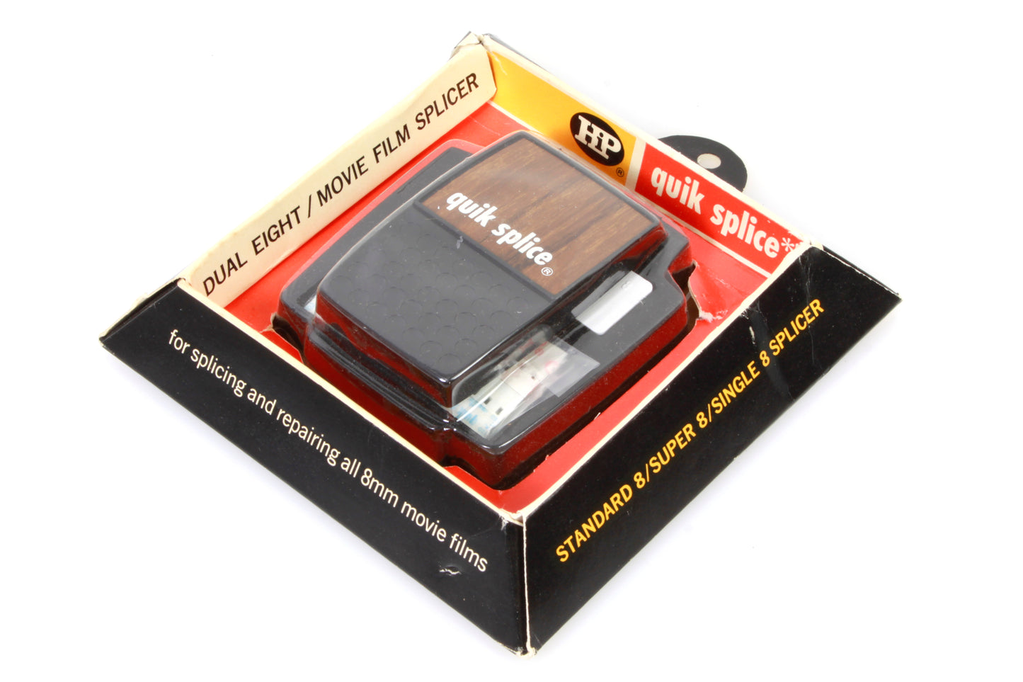 HP Quik Movie Film Splicer Dual Reg 8 & Super 8 w/ Splicing Tape in Package