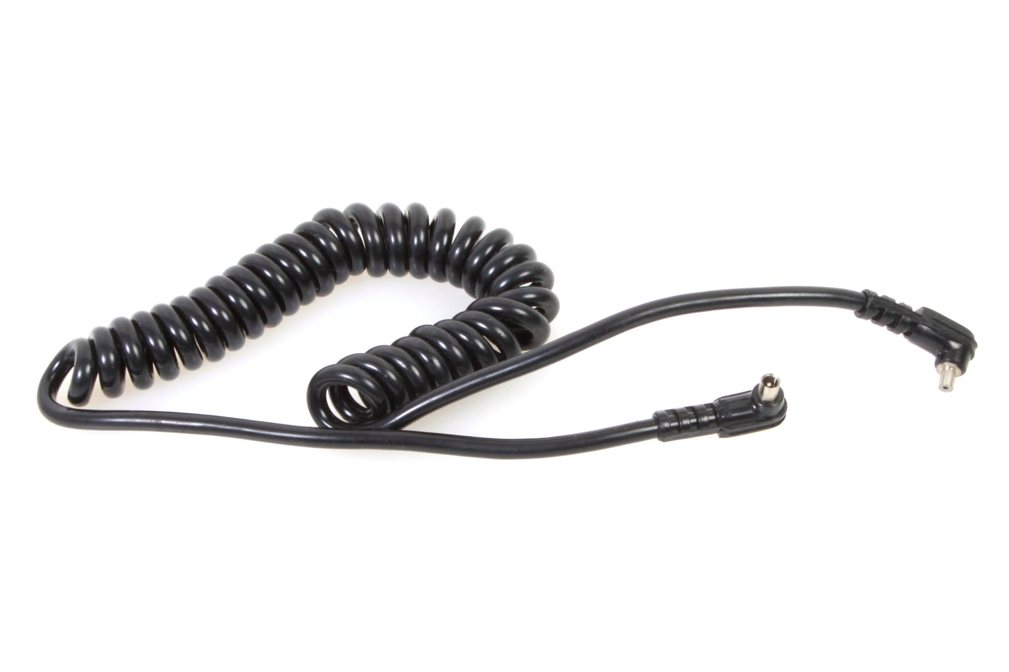 Flash Cord PC Male to PC Female Coiled 3ft