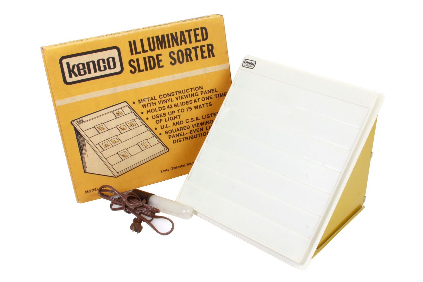 Kenco Illuminated Slide Sorter - Holds 42 Slides