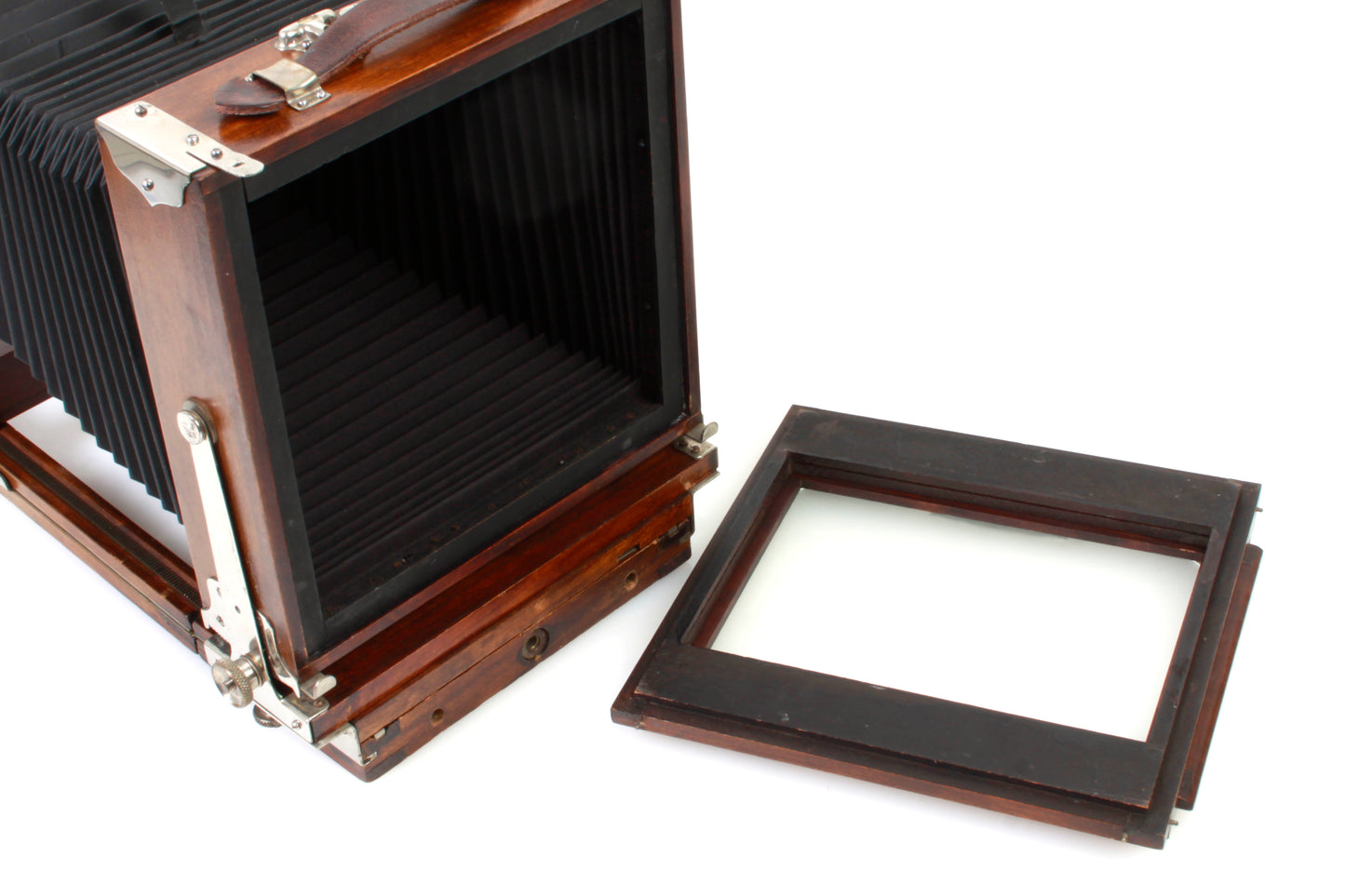 Gundlach Korona Pictorial Vintage 5x7 View Wooden Film Camera w/ 3 5x7 Holders